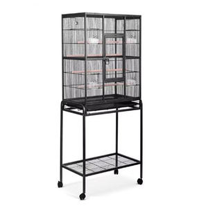 Özelleştirilmiş ağır büyük Pet papağan Aviary kuş üreme kafesi standı lüks ahşap demir tasarım ile tekerlekler kutu ambalaj dahil - Product Image 4