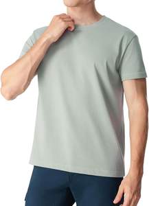 Logotipo personalizado en blanco 100% algodón camisetas Causal Fit ropa deportiva camiseta para hombres de alta calidad transpirable camisetas Unisex - Product Image 2