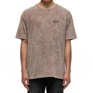 2025 Men's Acid <b>Wash</b> T-Shirt Custom Design 100% Cotton Wholesale Original <b>Equipment</b> Manufacturer - Product Image 1