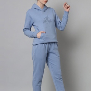 Survêtements légers pour femmes de la rue haute 100% coton Logo personnalisé Meilleur design Survêtements pour femmes pour adultes personnalisés - Product Image 2
