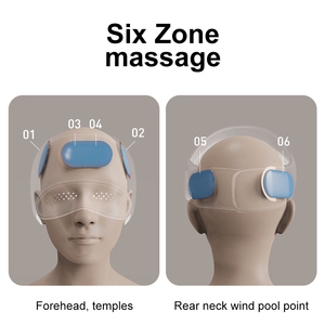 WayOne masseur de cuir chevelu de <span class=keywords><strong>tête</strong></span> électrique Airbag dispositif de capuchon de Compression de chaleur batterie 2000mAh pour la relaxation de soulagement de maux de <span class=keywords><strong>tête</strong></span>/<span class=keywords><strong>migraine</strong></span> - Product Image 4