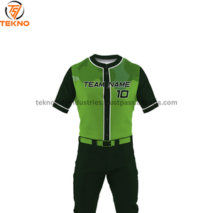 Uniformes de béisbol de equipo de diseño personalizado precio bajo nuevo patrón al por mayor popular nuevo diseño mejor calidad uniforme de béisbol OEM - Product Image 3