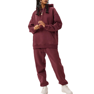 Chándal Informal al por Mayor, Sudadera Holgada de Algodón, Ropa Deportiva de Invierno, Ropa para Entrenamiento y Trotar, Chándales para Mujer - Product Image 3