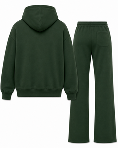 Conjunto de Sudadera con Capucha y Pantalones de Chándal de Algodón Pesado, Estilo Urbano Holgado Unisex, MOQ Bajo, Personalizable para Hombre - Product Image 2