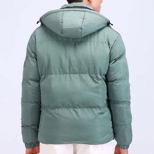 Vestes matelassées décontractées pour hommes fabriquées au Pakistan, capuche en fourrure, taille plus, vêtements d'hiver, décoration à boutons sublimés, chaudes/thermiques - Product Image 4