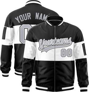 Vestes d'université de conception personnalisée OEM pour les clubs et les universités Style formel avec fermeture éclair Logo Patch broderie pour les magasins de détail - Product Image 1