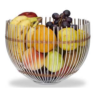 Plateau à fruits de luxe créatif |   Panier à fruits élégant en fer forgé, pièce maîtresse esthétique pour la décoration de table à la maison et à l'hôtel - Product Image 6