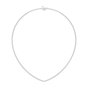 Collar de tenis de diamante de corte redondo cultivado en laboratorio de 6,00 quilates/VS de 15 pulgadas en platino exquisito para ella - Product Image 1