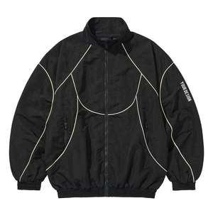 Chaqueta Deportiva Retro Personalizada con Cierre, Chaqueta Ligera de Nailon con Forro de Malla, Cortavientos para Hombre - Product Image 1