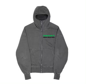 Sudaderas con capucha y sudadera con cremallera personalizada para hombre, ajuste Regular, forro interior Unisex, invierno, transpirable, secado rápido, 320g, ropa de calle alta - Product Image 1