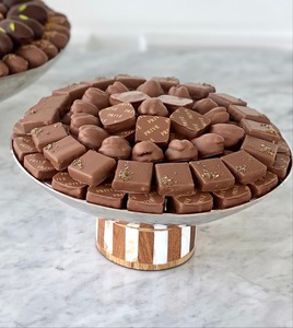 ถาดช็อคโกแลตสุดหรูทรงกลมทำจากไม้มุกมุกจากงานแฮนด์เมดสำหรับอีดรอมฎอนในเวียดนาม - Product Image 5