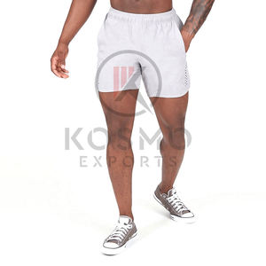 กางเกงขาสั้นออกกำลังกายผ้าโพลีเอสเตอร์สำหรับผู้ชายมีคุณสมบัติกันรอยยับไม่ยับสำหรับเล่นกีฬาในยิมกางเกงขาสั้นใส่ออกกำลังกายแบบลำลอง - Product Image 5