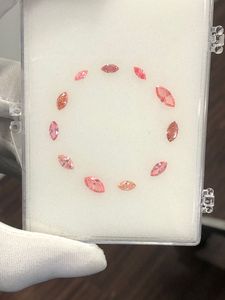 เพชรทรงลูกแพร์สีชมพู  เพาะเลี้ยงในห้องปฏิบัติการ สีแฟนซีสดใส ความสะอาดระดับ VS VVS  แบบ CVD HPHT รับรองโดย IGI ราคาขายส่ง - Product Image 6