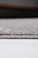 Tapis scandinave en microfibre grise de qualité supérieure, tufté à la main, couleur unie, hauteur de poils de 10 mm, durable, vente en gros