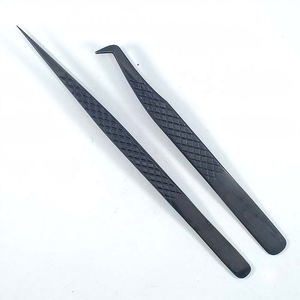 Customized Stainless Steel Eyelash Applicator Gold Rose False Eyelashes Pointed Makeup Tweezers DHL FedEx Shipping Private - Product Image 3