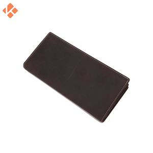 Hot Sale High Quality PU Men's Leather <b>Wallet</b> Custom Business Long Size with Open Closure and Polyester Lining - Product Image 4