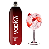 Attiva Vodka de canne à sucre brésilienne distillée claire 2L 40% teneur en alcool bouteille en plastique économique riche saveur originale pour