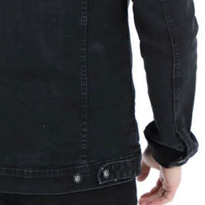 Vestes en jean pour hommes en matériau personnalisé léger / Fermeture à bouton unique Vestes en jean pour hommes très demandées - Product Image 5