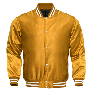 Chaquetas Varsity de Satén para Hombre al por Mayor 2025, Chaqueta de Béisbol Universitaria y de Colegio con Logotipo Personalizado para Hombre - Product Image 1