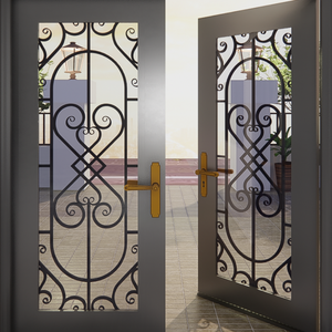 Porte en fer forgé fabriquée au Vietnam avec un cadre en métal solide et un design élégant, 100 pour cent d'ingrédients locaux fabriqués au Vietnam - Product Image 6