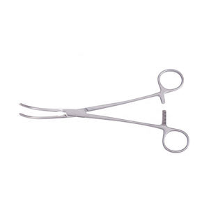 Debakey Cooley Forceps Curved Carmalt Jaws Mango de anillo de vástago recto con trinquete Manual Acero inoxidable 7,5 " / 19cm Quirúrgico - Product Image 2