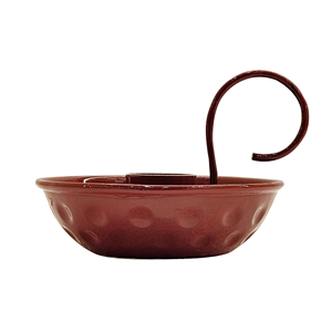 Bougeoir en métal orange bougeoir rond vintage en fer avec poignée décor de table rétro pour la décoration de la maison et du festival - Product Image 6