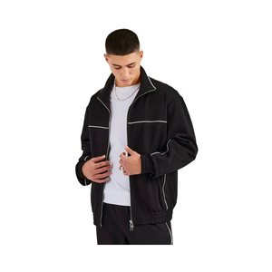 Chándal de alta calidad para correr con cremallera Cargo Jersey Track Jacket Set Poliéster Nylon Tech Fleece Chándal con logotipo personalizado para hombres - Product Image 1