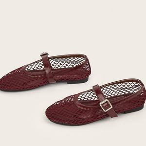 Chaussures plates en toile, imprimé jardin naturel, mocassins décontractés, respirants, en lin, style traditionnel féminin, chaussures d'été - Product Image 1