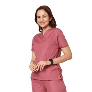 Scrubs d'infirmière professionnelle pour femmes gommage médical à manches courtes avec poches uniformes d'infirmière confortables pour une utilisation quotidienne en clinique - Product Image 2