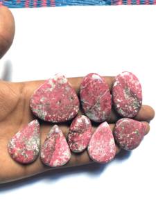 Top Quality! Natural Thulite Cabochon Top Grade Pink Thulite Gemstone Semi-Precious Thulite Loose Stone for Jewelry Stone - Product Image 6