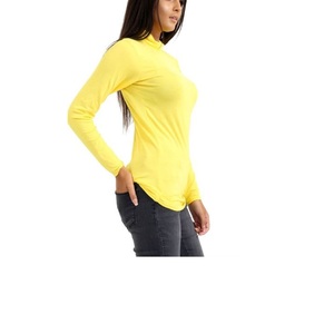 Recién llegado, camisetas de cuello alto a la moda para mujer, camisetas básicas de manga larga, jersey para mujer, Exportación de proveedor de BD - Product Image 2