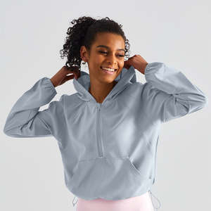 Unique Design Rhino <b>Grey</b> <b>Women's</b> Sun Protection Oversize Hoodie Anti-Wrinkle And Breathable Hoodies For <b>Woman</b> Gym Zip Up Hoodie - Product Image 1