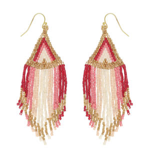 ต่างหูที่มีน้ำหนักเบาและทนทานสำหรับผู้หญิงสร้างขึ้นด้วยลูกปัดแก้ว100% ดีไซน์ลูกปัดสวยงามเหมาะสำหรับทุกโอกาส - Product Image 6