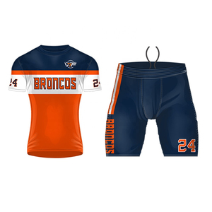 Conjuntos de Uniformes Deportivos Personalizados con Capucha para Fútbol Americano 7 contra 7, Camiseta sin Mangas con Capucha de Compresión para Hombre, 100% Poliéster - Product Image 5