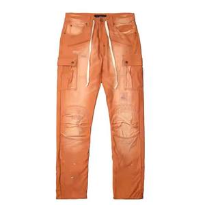 Pantalones cortavientos de alta calidad con cordón Sun Faded Múltiples colores Cremallera Cierre de mosca Casual Impermeable para senderismo Caza - Product Image 1