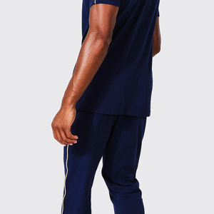 Conjunto Deportivo de Verano para Hombre, Elegante, de Poliéster/Algodón, Corte Regular, Transpirable, Antibacterial, de Secado Rápido, Tallas Grandes, para Gimnasio y Deportes - Product Image 5