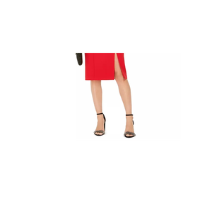 Abito da sera lungo rosso da donna Taylor con scollo a paillettes e vita naturale, taglia 12Av/Md/Rg - Product Image 3