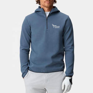 Custom Blank Quarter Zip Hoodies Running Training Lightweight Quarter Zip Hoodies for Men - Product Image 1