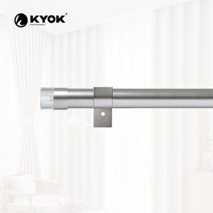 Ensemble de tringles à rideaux KYOK, finition carrée moderne, antirouille, charge lourde, pour la décoration de la maison haut de gamme, bureau et salle de bain - Product Image 6