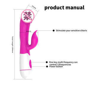 Vibrateur à double tête en silicone pour femmes, masseur stimulant - Product Image 3