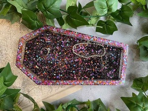 ถาดเรซิ่นตกแต่งหลากสี ถาดจัดระเบียบเครื่องสำอาง ของตกแต่งบ้าน ถาดเรซิ่นทรงรี ถาดวางของบนโต๊ะเครื่องแป้ง คุณภาพสูง - Product Image 2