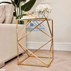 2025 superventas muebles de lujo Mesa anidada superior de cristal para sala de estar sofá y mesa auxiliar de cama - Product Image 5