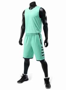 Conjunto de uniforme de baloncesto de verano transpirable de diseño personalizado de fabricante de talla grande incluye camiseta equipos cortos logotipo impreso al por mayor - Product Image 3