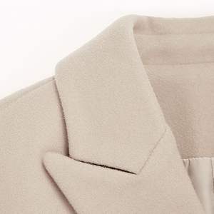 Gabardina Vintage de manga larga para mujer Slim Fit 85% poliéster 15% lana doble botonadura Casual para la temporada de invierno hecha en Bangladesh - Product Image 6