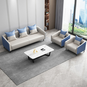 Sofá de Cuero Genuino de 3 Plazas, Moderno y de Lujo, Muebles Minimalistas para Sala de Estar - Product Image 6
