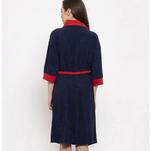 Albornoz de terciopelo de invierno para mujer de Bangladesh, vestido de lana gruesa de patrón sólido para dormir, bata de burbujas cálida, camisones - Product Image 2