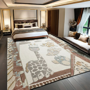 พรมโพลีเอสเตอร์ลายตะวันออกสวยงาม ผลิตด้วยเครื่องจักร ใช้ได้สองด้าน ทนต่อคราบสกปรก ขนสั้น ยี่ห้อโกลเด้นมูน ราคาสุดคุ้มจากตุรกี - Product Image 1