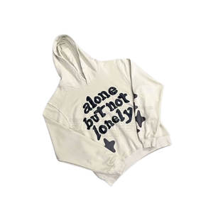 เสื้อฮู้ดพิมพ์ลายพัฟสีพื้นสำหรับฤดูหนาวกำหนดเองได้ - Product Image 1