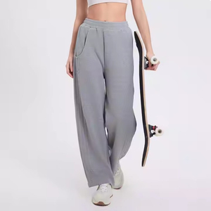 Pantalones Cargo de alta calidad para mujer, pantalones holgados para correr, cintura elástica, deportes informales para mujer, venta al por mayor - Product Image 4