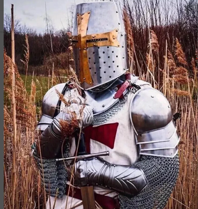 Traje de armadura de cuerpo completo de caballero templario medieval para Cosplay, regalos de Halloween, traje de armadura de Caballero | Caballeros cruzados - Product Image 1